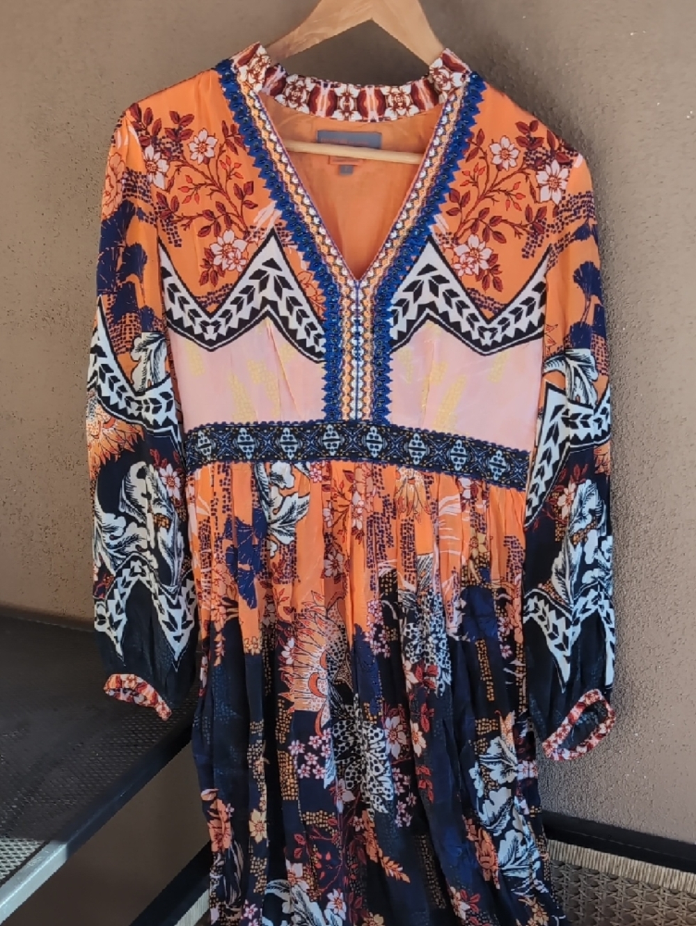 Bhanuni by Jyoti Patterned Maxi Dress Size 2 - Picture 3 of 9